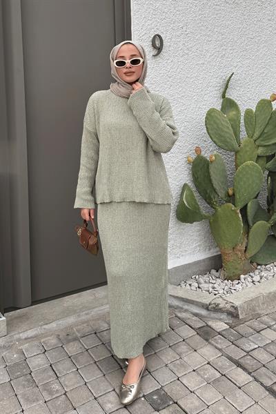 ETEKLİ TRİKO TAKIM 31-1510 - OLİVE