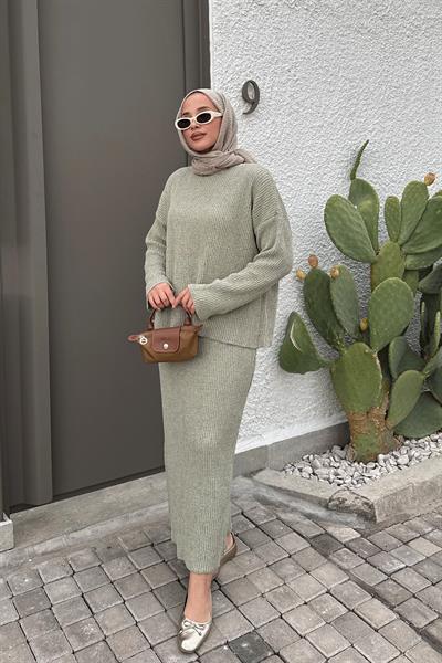 ETEKLİ TRİKO TAKIM 31-1510 - OLİVE