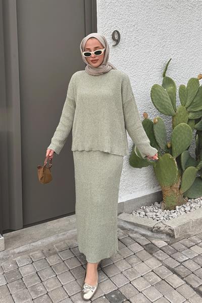 ETEKLİ TRİKO TAKIM 31-1510 - OLİVE