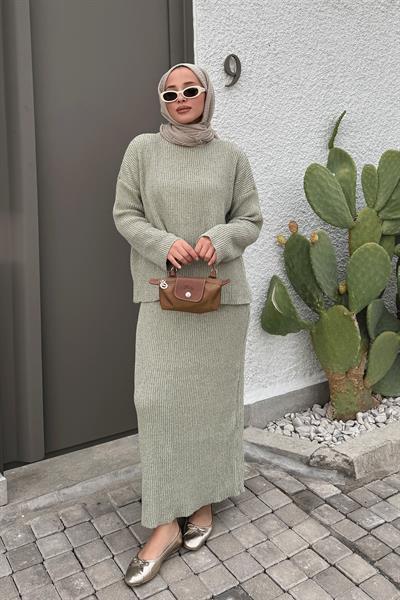 ETEKLİ TRİKO TAKIM 31-1510 - OLİVE