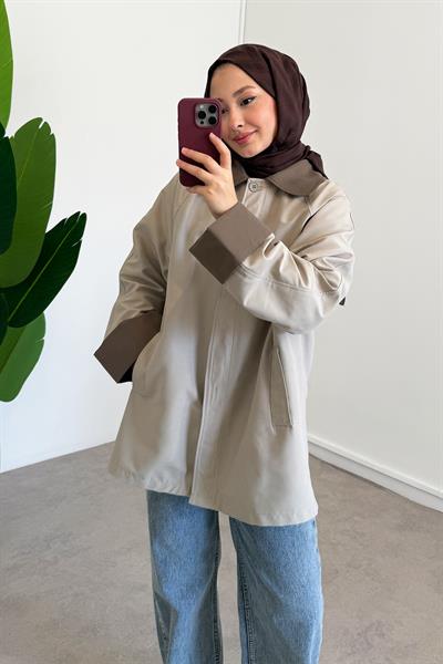 Garnili Ceket - Taş