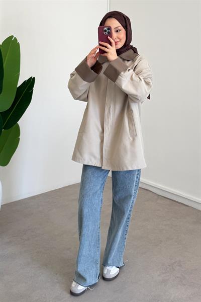 Garnili Ceket - Taş