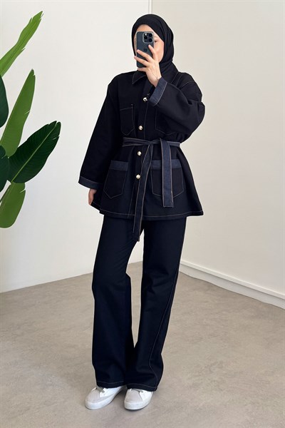 Garnili Gabardin Takım - Lacivert