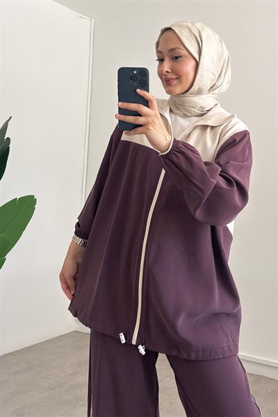 Garnili Modal Takım - Bordo