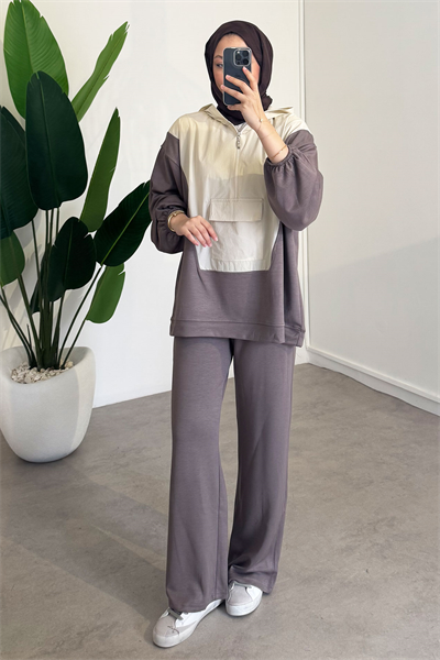 Garnili Oyşo Takım - Bej