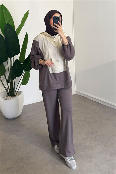 Garnili Oyşo Takım - Bej