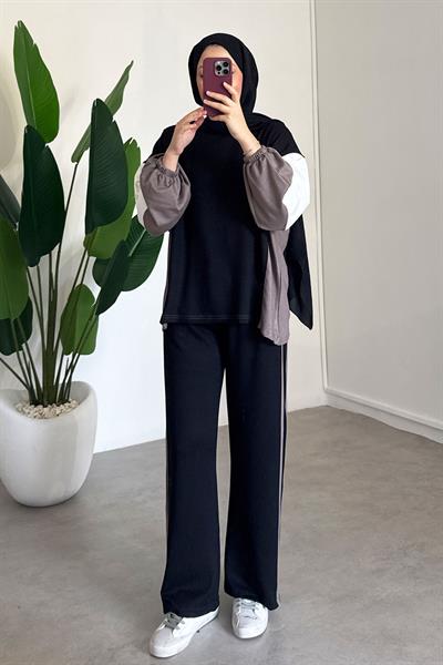 Garnili Oyşo Takım - Siyah