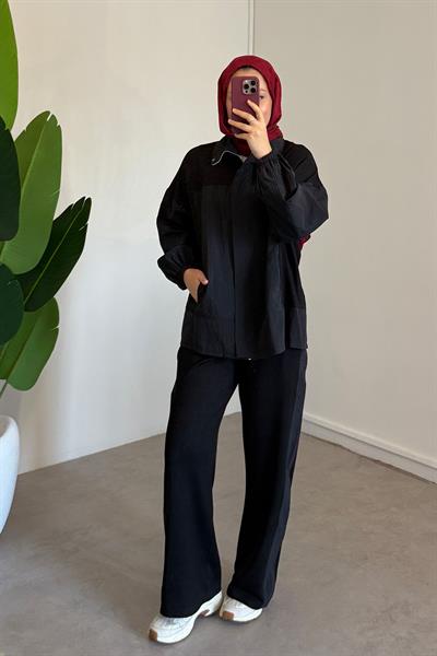 Garnili Takım - Siyah