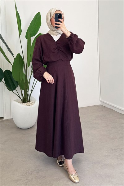 Gaye Etekli Takım - Bordo