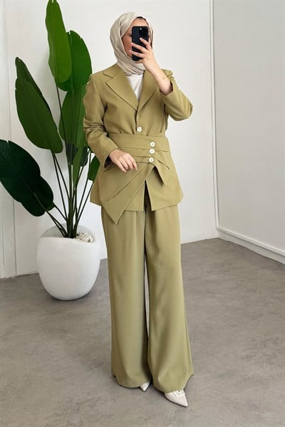 Kemer Detaylı Takım  - Olive