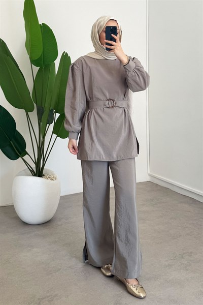 KEMERLİ MODAL TAKIM - Haki Yeşil