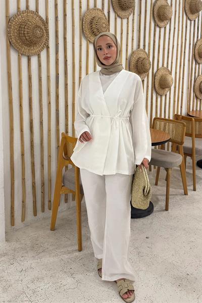 KİMONO TAKIM 9-51880 - BEYAZ