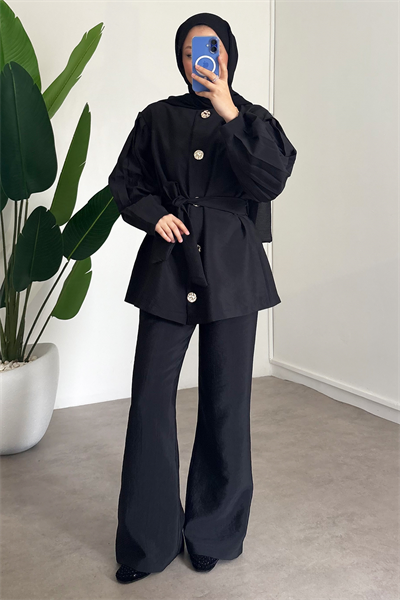 Kolu Piliseli Takım - Siyah