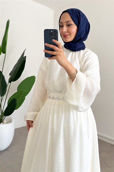 Lena Etekli Takım - Beyaz