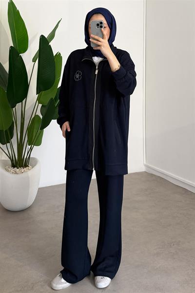 Nakış Detaylı Takım - Lacivert