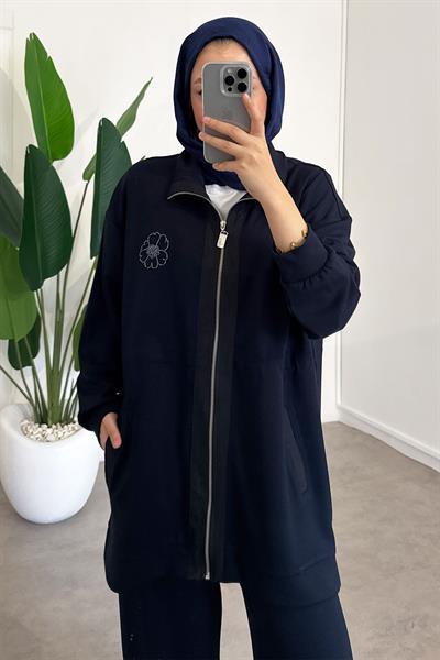 Nakış Detaylı Takım - Lacivert