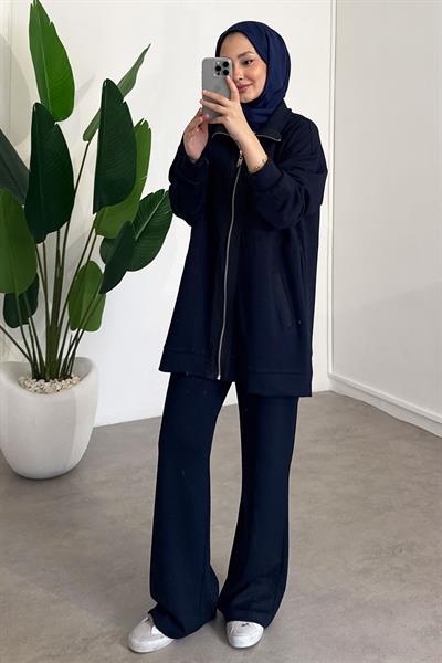 Nakış Detaylı Takım - Lacivert