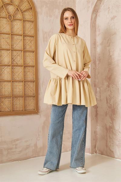 Nakışlı Gömlek 4-6650 - VİZON