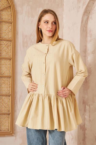 Nakışlı Gömlek 4-6650 - VİZON