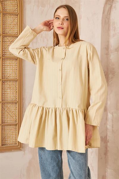 Nakışlı Gömlek 4-6650 - VİZON