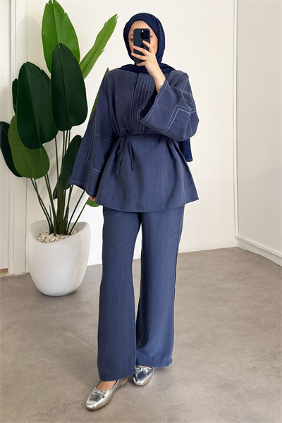 Nakışlı Takım - Lacivert