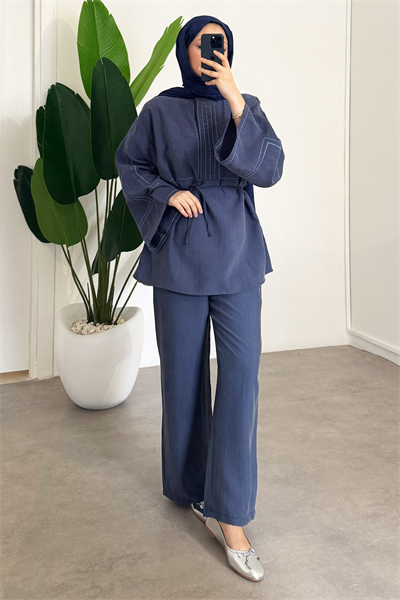 Nakışlı Takım - Lacivert