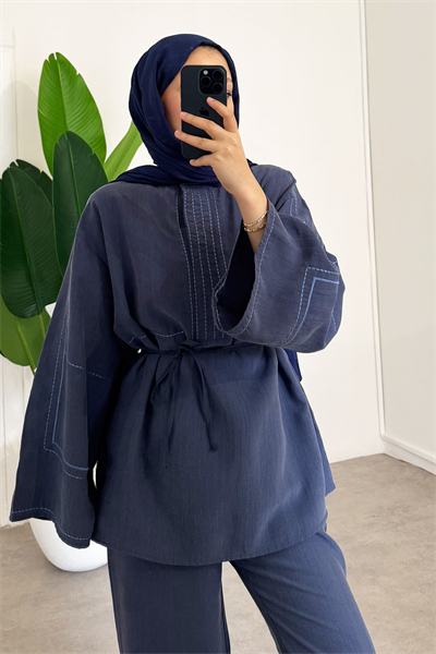 Nakışlı Takım - Lacivert