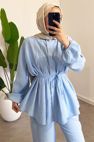 Nervürlü Takım - Mavi