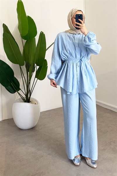 Nervürlü Takım - Mavi