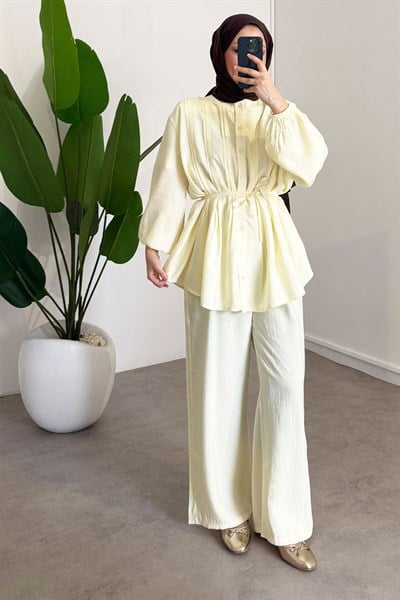 Nervürlü Takım - Sarı