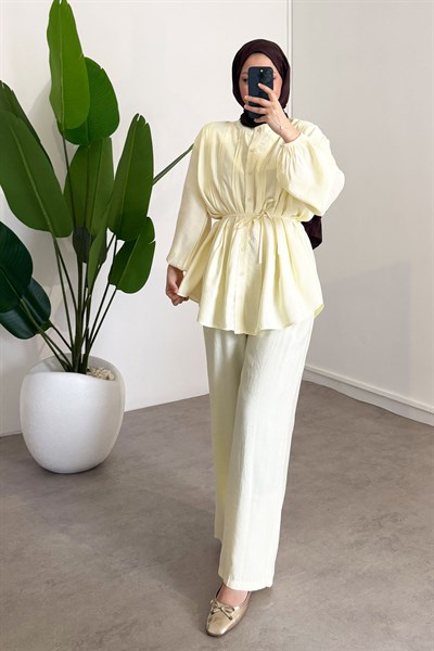 Nervürlü Takım - Sarı