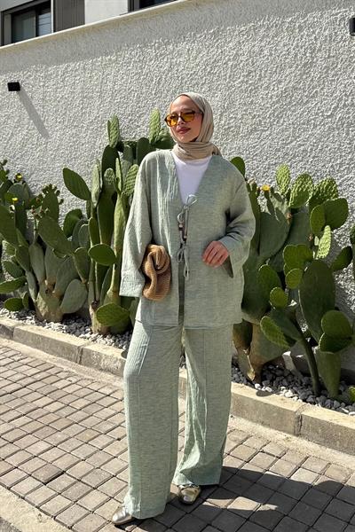 ÖNDEN BAGLAMALI KETEN TAKIM 9-51850 - HAKİ YEŞİL