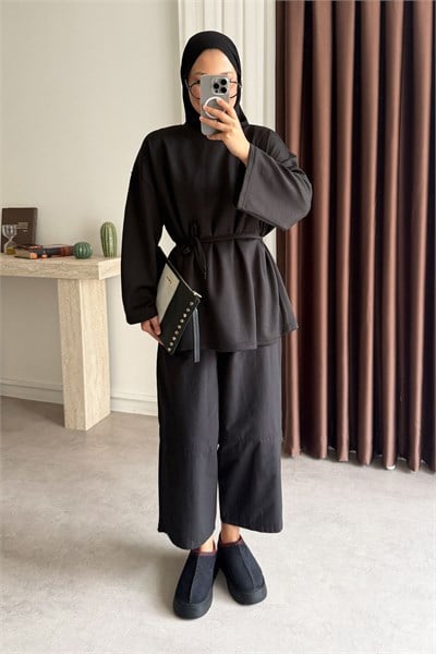 Oversize  Oysh Tunik - Siyah