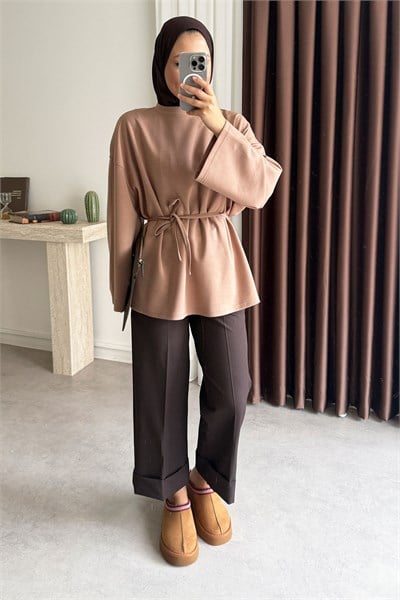 Oversize  Oysh Tunik - Vizon