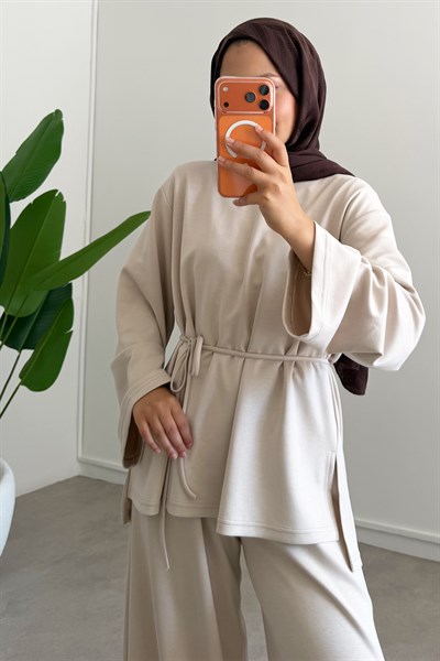 Oversize Oyşo Takım - Bej