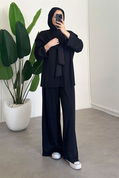 Oyşo Bağlamalı Takım - Siyah