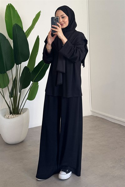 Oyşo Bağlamalı Takım - Siyah