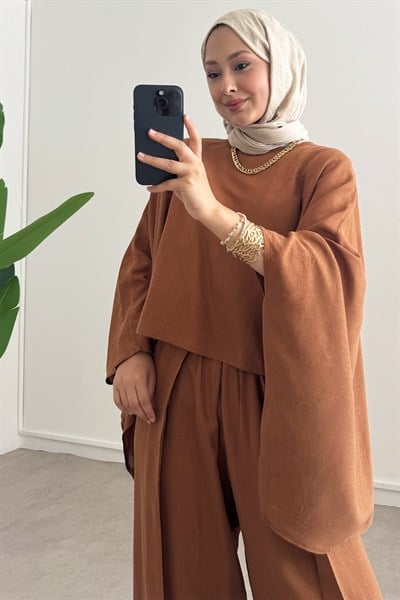 Panço Keten Takım - Taba