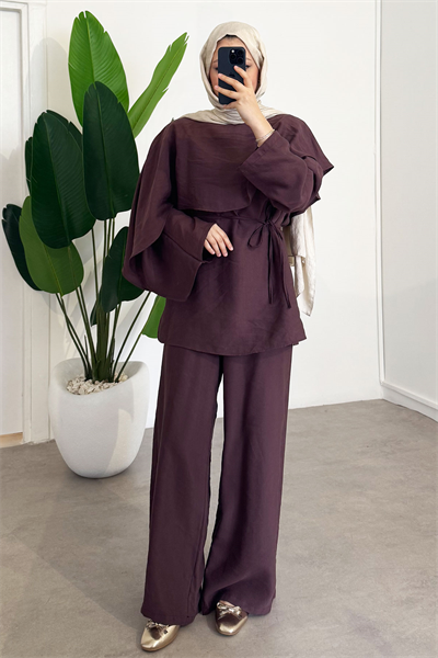 Panço Tunik Takım - Bordo