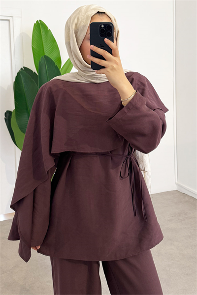 Panço Tunik Takım - Bordo