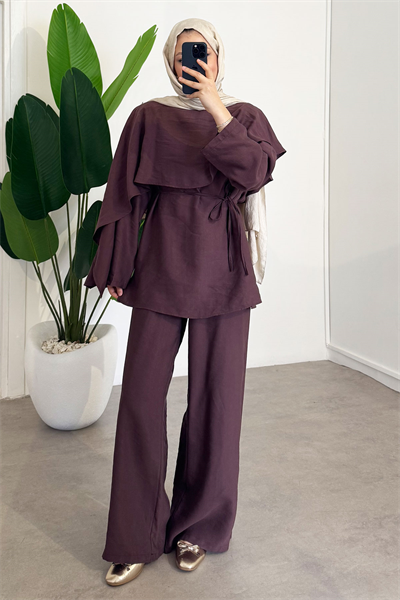 Panço Tunik Takım - Bordo