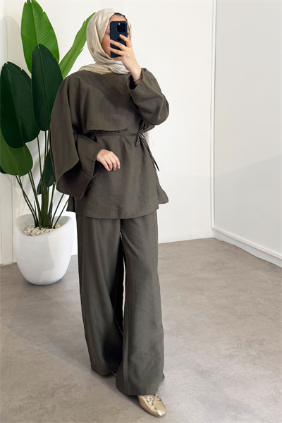 Panço Tunik Takım - Haki Yeşil