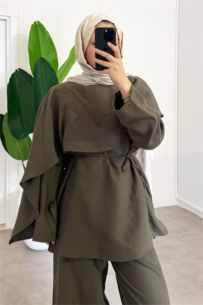 Panço Tunik Takım - Haki Yeşil