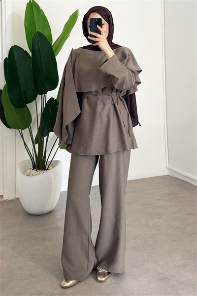 Panço Tunik Takım - Vizon