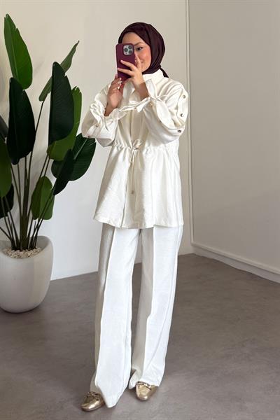 Patlı Modal Takım - Bej