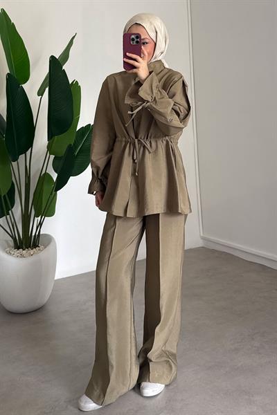 Patlı Modal Takım - Haki Yeşil