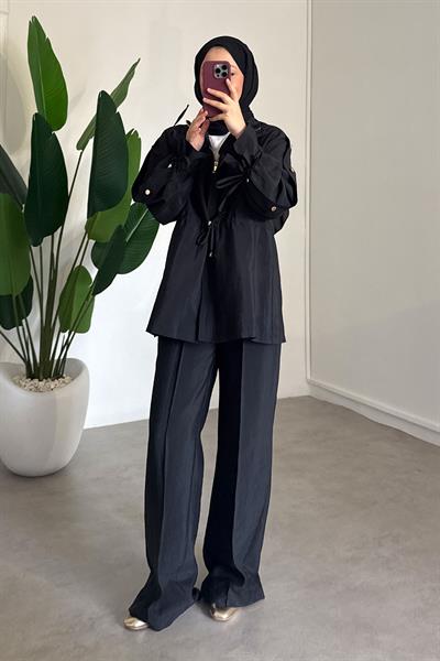 Patlı Modal Takım - Siyah