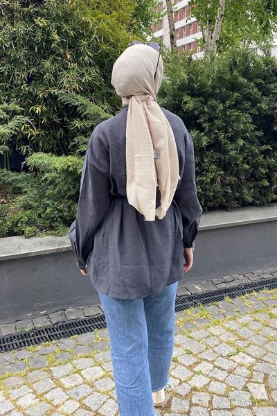 PELERİNLİ GÖMLEK 31-2231 - ANTRAST