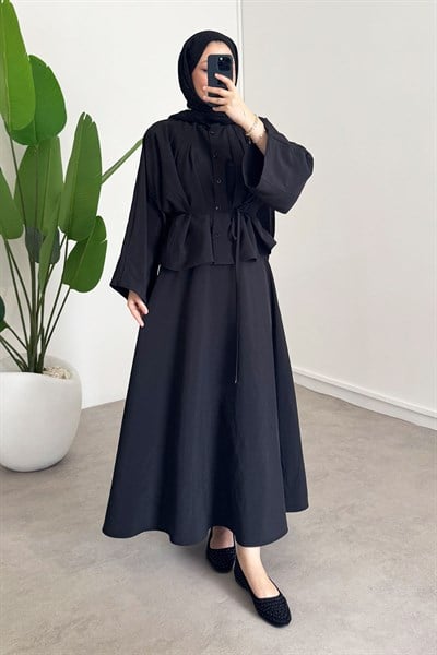 Pileli Cupra Takım  - Siyah 