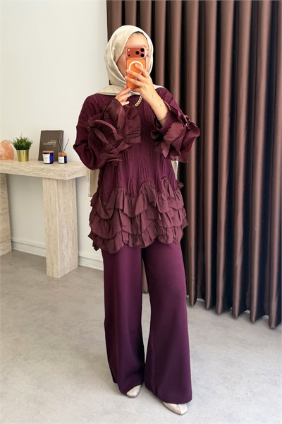Premium Triko Takım - Bordo